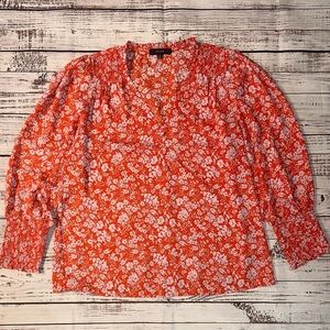 Eclair Vibrant Floral Blouse Sz. M
